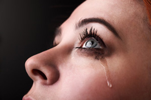 Woman crying